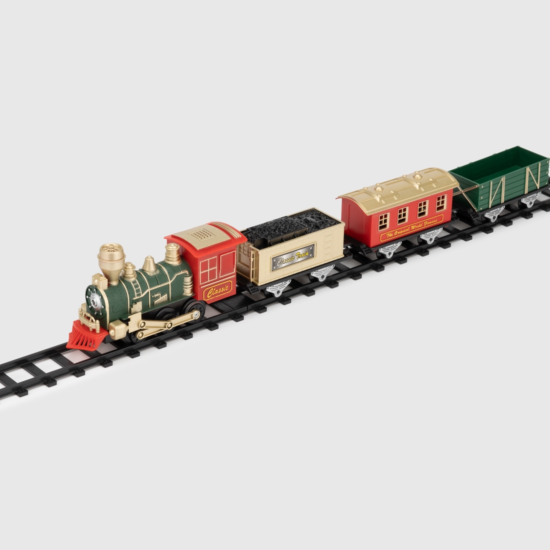 Фото Дитяча залізниця 3118A зі світловими та звуковими ефектами 14 елементів Різнокольоровий (6965147064381)