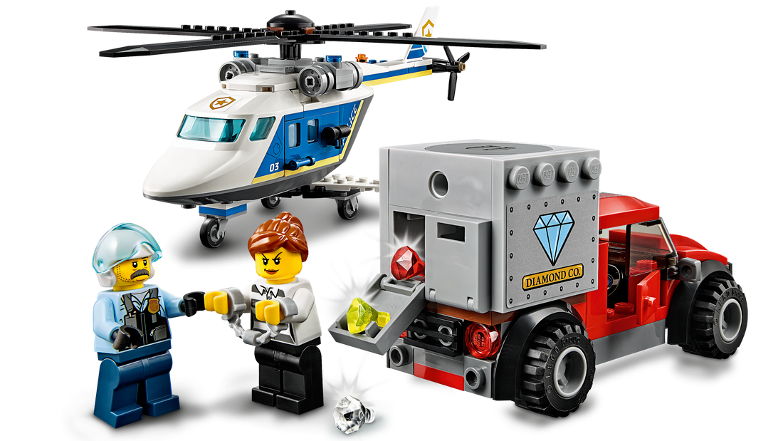 Фото Конструктор LEGO City Погоня на полицейском вертолете (60243)