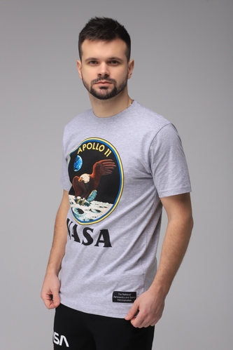 Фото Піжамна футболка чоловіча ГЕНЕЗІС NASA 53 02 274/279 2XL Сірий (5904009159248A)