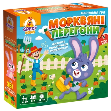 Фото Гра настільна маршрутна "Морквяні перегони" Vladi Toys VT8055-33 (4820234765140)