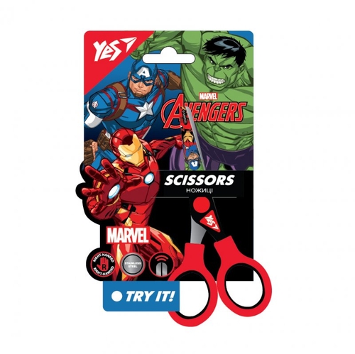 Ножницы Yes 13 см Marvel.Avengers с принтом на лезвии 480415 Разноцветный (5060934561683)