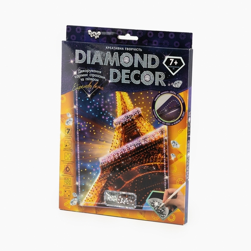 Фото Комплект творчої творчості "Diamond Decor Ейфелева вежа " Danko Toys DD-01-01 Різнокольоровий (2000989844556)