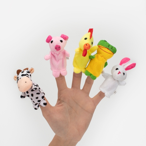 Фото Набір іграшок на пальці "Веселі пухнастики" 8710 Різнокольоровий (4824428087100)