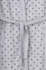Комплект халат+сорочка жіночий MURAT KYZEY Горох Чорний 2XL Сірий (2000989747789A) Фото 12 з 17