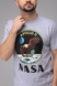 Піжамна футболка чоловіча ГЕНЕЗІС NASA 53 02 274/279 S Сірий (5904009038956A) Фото 2 з 10