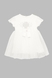 Сукня однотонна для дівчинки Baby Show 9411 86 см Білий (2000990473660S) Фото 1 з 7