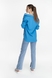 Рубашка однотонная женская Crep 90279 L Голубой (2000989632641D) Фото 8 из 14