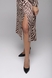 Сукня жіноча з візерунком Sateen 3011-3511 XL Бежевий (2000989512578D) Фото 7 з 15
