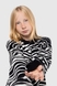 Свитер с узором для девочки Lizi 3265 152 см Черно-белый (2000989952695D) Фото 2 из 13