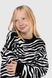 Свитер с узором для девочки Lizi 3265 152 см Черно-белый (2000989952695D) Фото 3 из 13