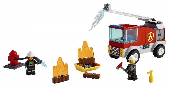 Фото Конструктор LEGO Пожежна машина з драбиною 60280 (5702016911534)
