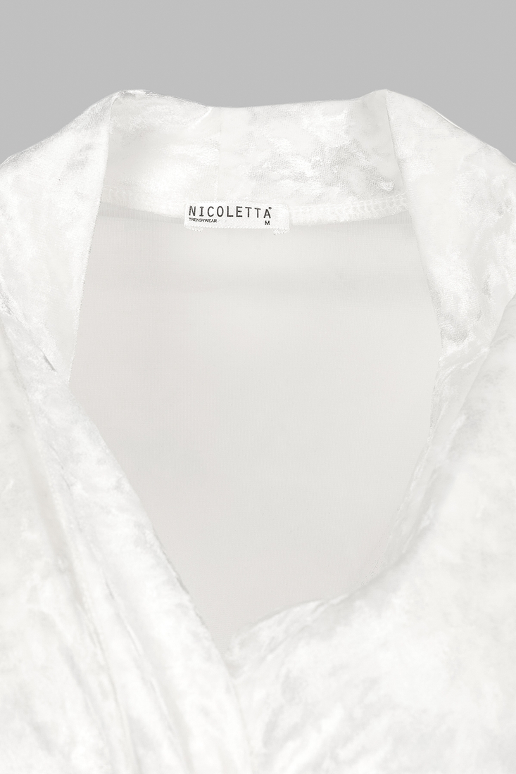 Фото Комплект халат+пижама женский Nicoletta 87130 S Белый (2000902041260А)