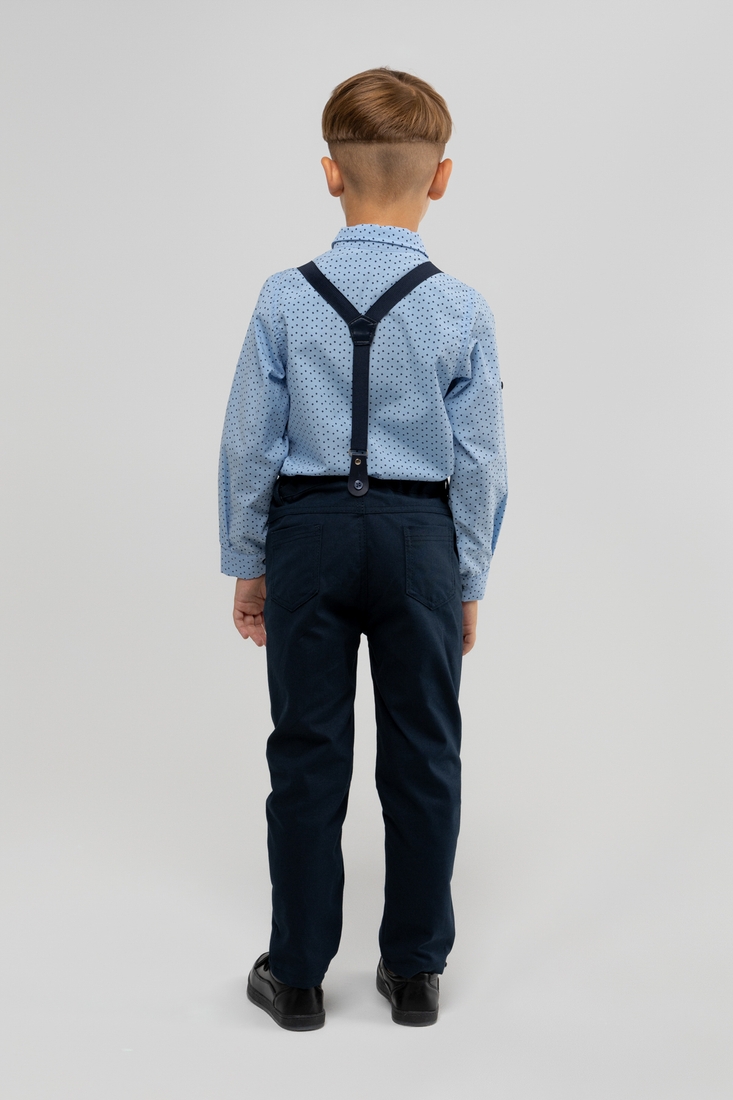 Фото Костюмы для мальчика (рубашка+штаны) Pitiki 3007 122 см Голубой (2000989949626D)