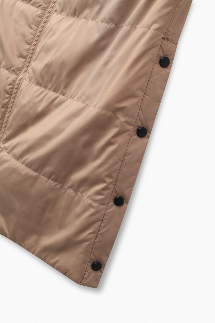 Фото Куртка жіноча двостороння 108-703 Button XL Молочно-бежевий (2000989400424D)