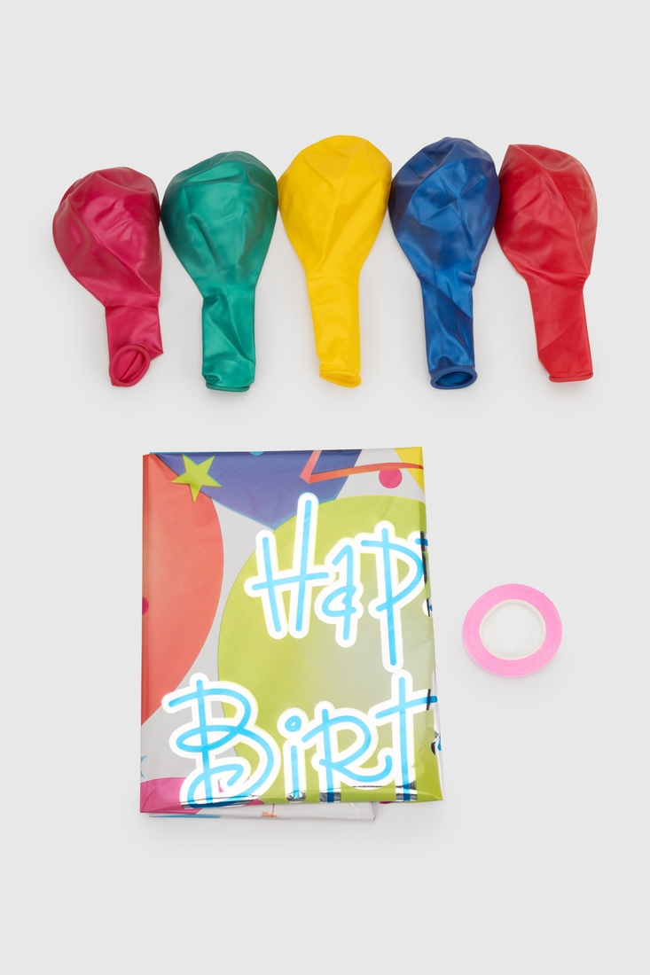 Фото Набір повітряних кульок Happy Birthday BINFENQIQIU BF5726 Різнокольоровий (2000990384935)