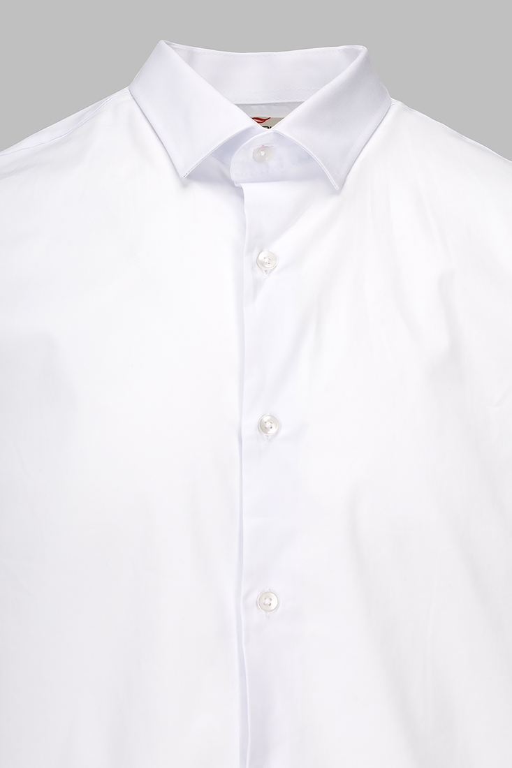Фото Рубашка однотонная мужская Redpolo 3939 S Белый (2000990523259S)