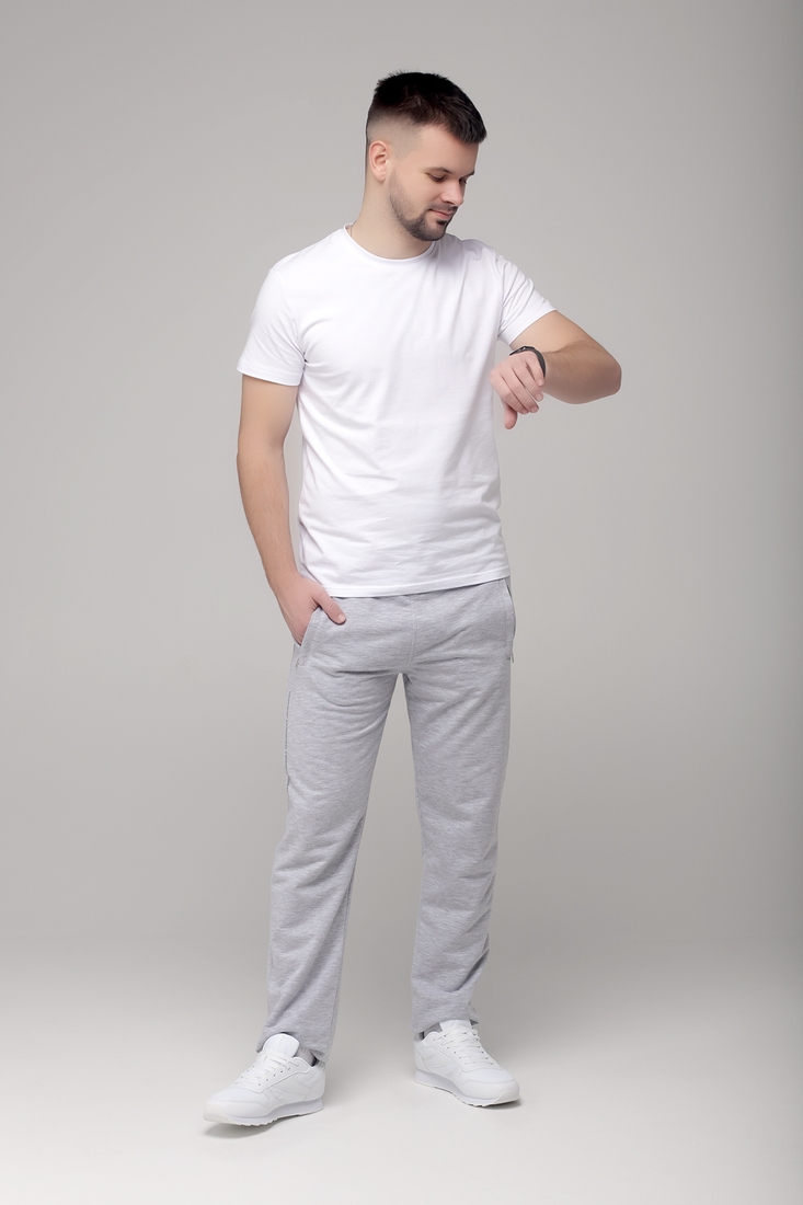 Фото Спортивні штани чоловічі CJU1295 S Світло-сірий (2000989407416D)