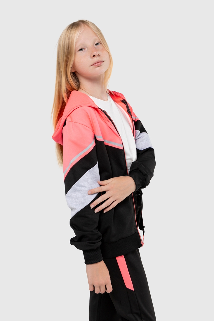 Фото Спортивний костюм для дівчинки S&D 6778 кофта + штани 164 см Малиновий (2000989917991D)