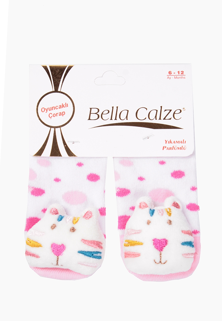 Фото Носки для дiвчинок, 6-12 месяцев Bella Calze BEBE / игрушка Разноцветный (2000903355847A)