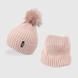 Набір шапка+снуд для дівчинки Talvi Шанна 52-56 Пудровий (2000990118417D) Фото 2 з 9