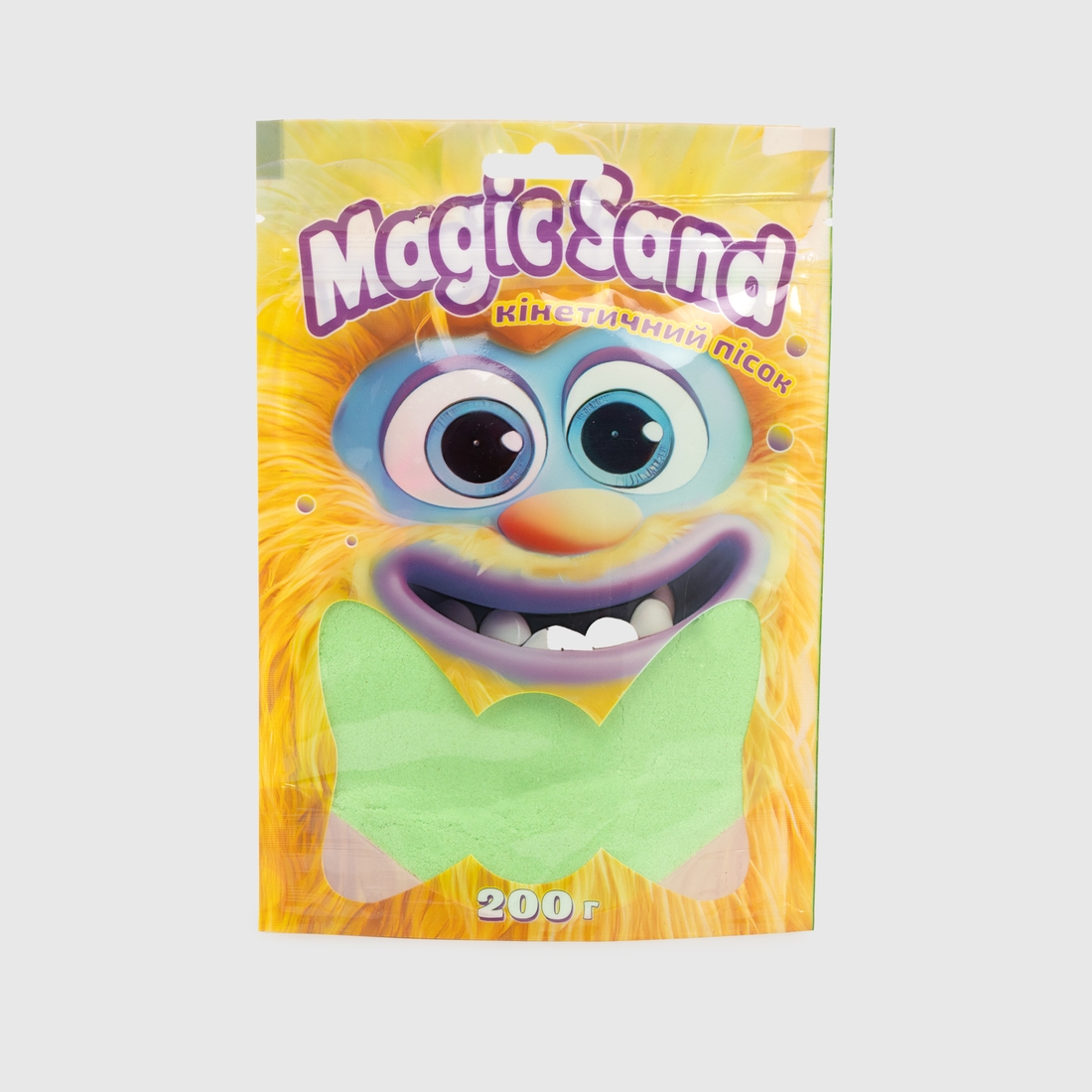 Фото Кинетический песок "Magic sand в пакете" STRATEG 39401-2 Зеленый (4823113865016)