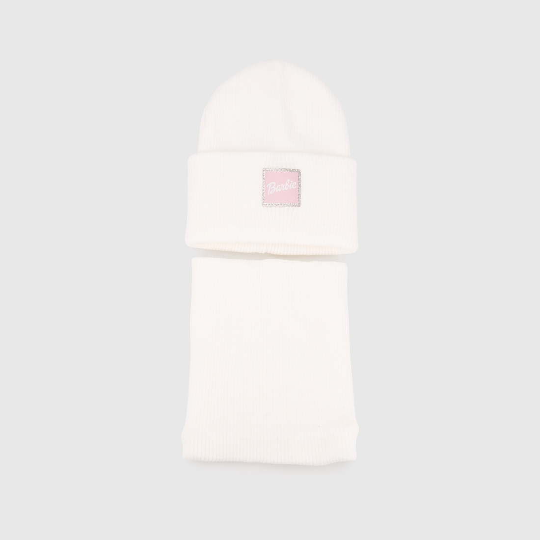 Фото Набір шапка+снуд для дівчинки Talvi БАРБІ One Size Білий (2000990194473D)