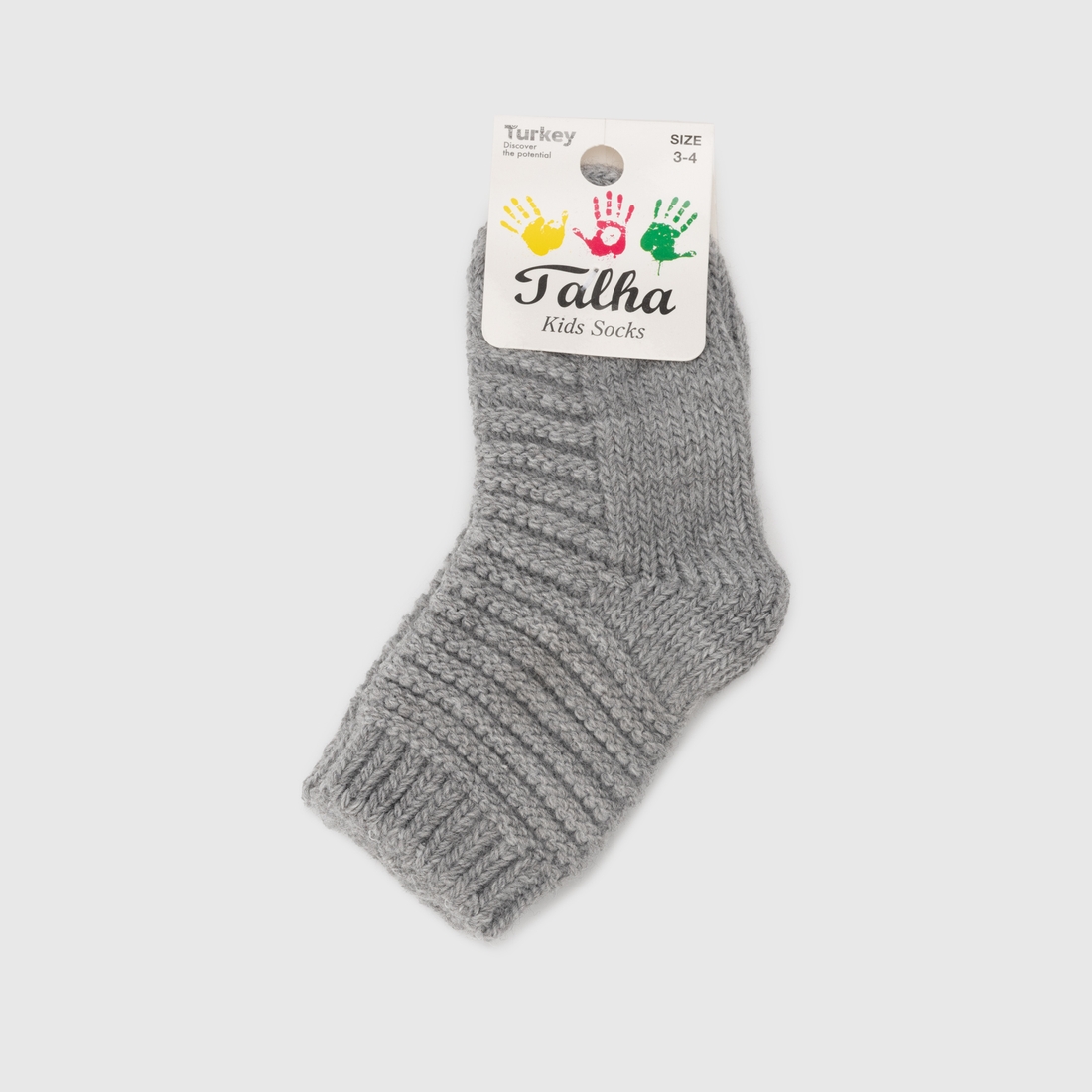 Фото Шкарпетки теплі однотонні для хлопчика Zengin 466 1-2 роки Сірий (2000990110886D)