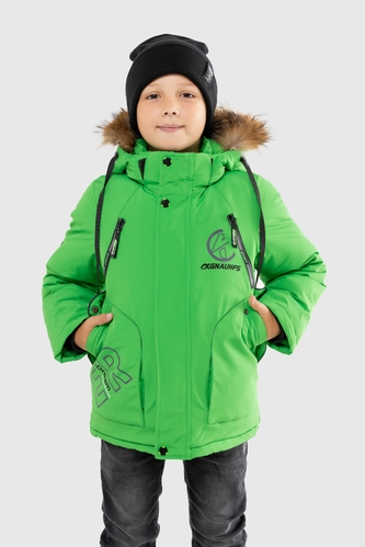 Фото Куртка для хлопчика CX51 128 см Салатовий (2000989603801W)