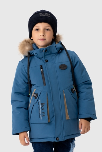 Фото Куртка зимняя для мальчика 2314 128 см Джинсовый (2000989603900W)