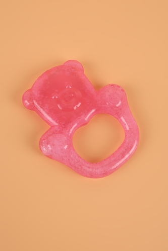 Фото Прорізувач для зубів з гелем "Ведмедик" BabyOno 1013 Рожевий (2000989456582)
