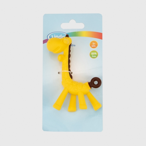 Фото Прорізувач-іграшка для зубів Lindo LI 330 Жовтий (2000989864929)
