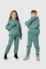 Костюм дитячий (худі,штани) Ecrin 4613 134 см Зелений (2000990193896W) Фото 1 з 30