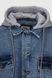 Куртка джинсова чоловіча Little Cup 16434 XL Блакитний (2000990414458D) Фото 9 з 17