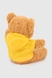Мягкая игрушка Медвежонок QINLUGONGYIWANJUCHANG QLI6201 Желтый (2000990378101) Фото 3 из 3