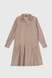 Платье однотонное для девочки LocoLoco 9101 158 см Бежевый (2000990348142D) Фото 11 из 16