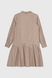 Платье однотонное для девочки LocoLoco 9101 158 см Бежевый (2000990348142D) Фото 15 из 16