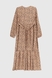 Сукня з візерунком жіноча 025 50 Бежевий (2000990078636D) Фото 13 з 14