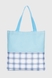 Рюкзак+сумка+косметичка+пенал для дівчинки 119150 Клітинка Блакитний (2000990514608A) Фото 14 з 22