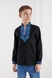 Рубашка с вышивкой для мальчика КОЗАЧЕК АЛЕКСАНДР №3 164 см Черный (2000990148742D) Фото 1 из 11