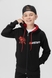Спортивний костюм для хлопчика (кофта, штани) AZN 827 170 см Чорно-червоний (2000989968788D) Фото 5 з 22