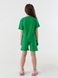 Костюм футболка+шорты для девочки Atabey 10527 116 см Зеленый (2000990478306S) Фото 5 из 15