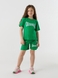 Костюм футболка+шорты для девочки Atabey 10527 134 см Зеленый (2000990478337S) Фото 2 из 15