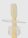 Силіконова зубна щітка з обмежувачем Мегазайка 0707 Жовтий (4826077007072) Фото 2 з 3