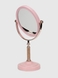 Дзеркало жіноче на ніжці 7123-5 Рожевий (2000990567345A) Фото 3 з 4