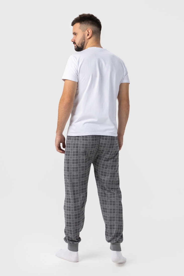 Фото Пижамные брюки мужские KESIMOGLU Квадрат/серый XL Серый (2000990245977А)
