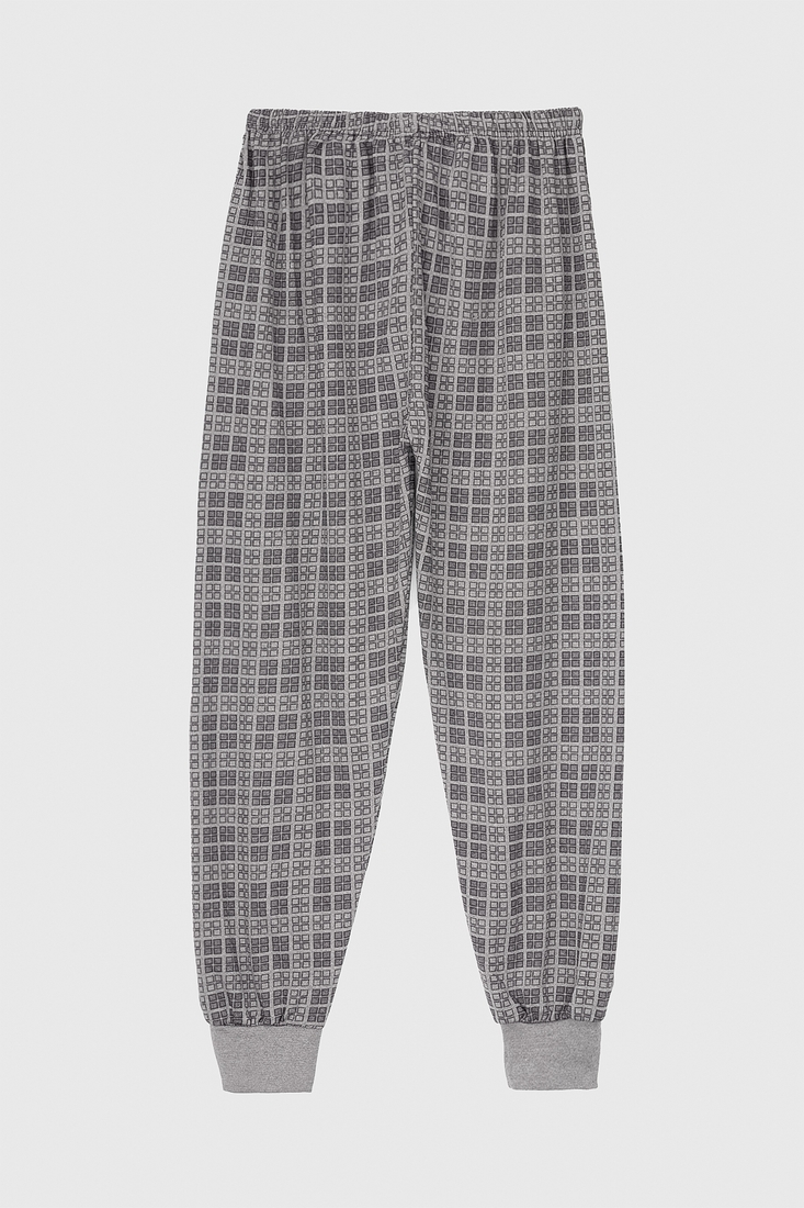 Фото Пижамные брюки мужские KESIMOGLU Квадрат/серый L Серый (2000990245960А)