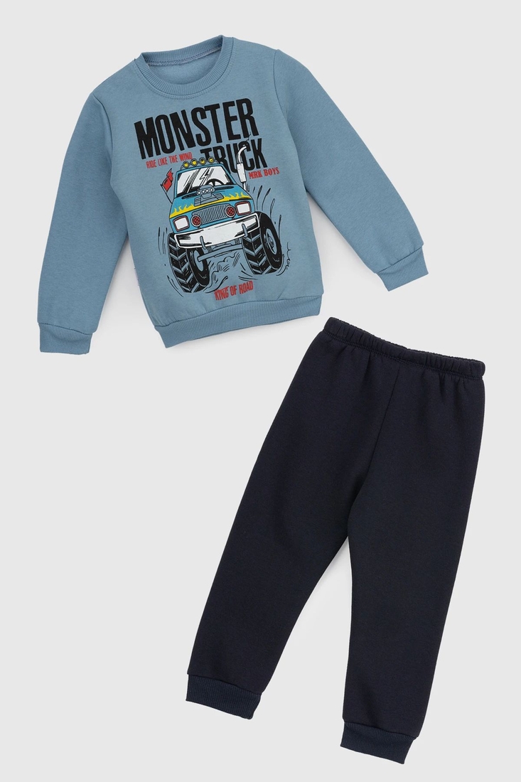 Фото Костюм (світшот+штани) для хлопчика Baby Show 2807 92 см Блакитний (2000990021328W)