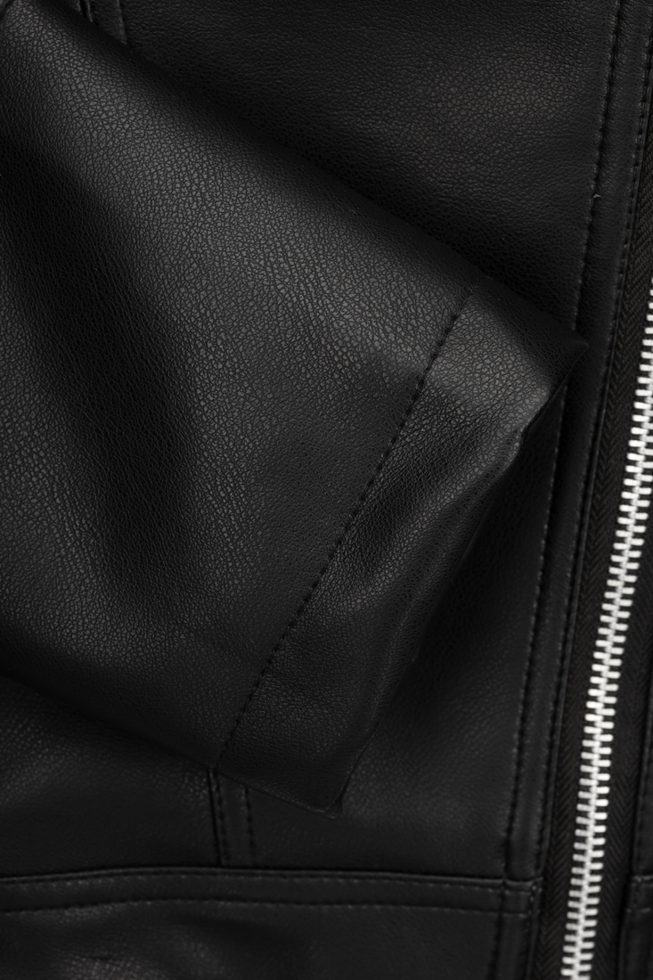 Фото Куртка из экокожи для девочки XZKAMI 8812 116 см Черный (2000990538031D)