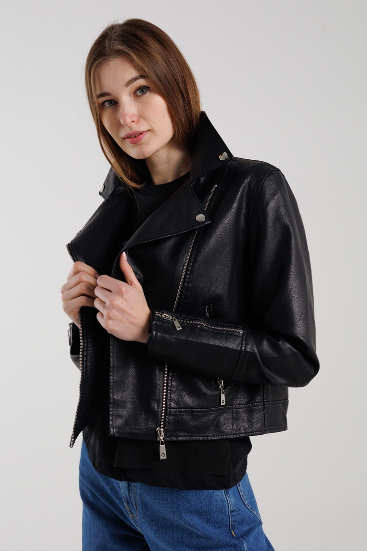 Фото Куртка жіноча однотонна G732 3XL Чорний (2000990445513D)