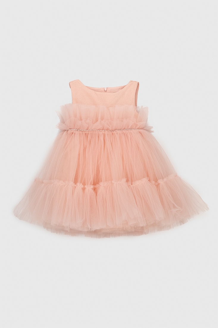 Фото Платье бальное с узором для девочки Wecan 23039 92 см Пудровый (2000990145390A)